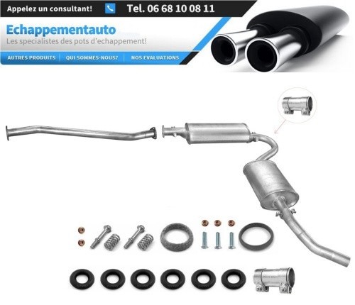 Tuyau échappement Fiat Ducato résout fuite gaz moteur 1.9 2.5 Diesel sans catalyseur 94-02