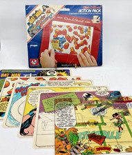 Vintage 1981 Etch A Sketch Action Pack Batman and Wonder Woman Complete Pack