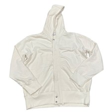 NWOT AG Men's M Cream Zip Front Hoodie Sweatshirt Adriano Goldschmied Pockets