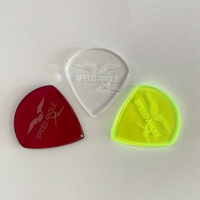 Handmade Acrylic Guitar Pick 3mm GBS Speed Angle ''XL'' Large Grip 