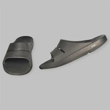 Oofos Ooahh Shoes Mens Size 14 Sandals Black Comfort Recovery Orthopedic