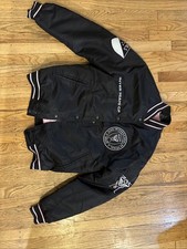 Giubbotto Bomber MLS Inter Miami CF Uomo Taglia Small/Media Nero Full Snap