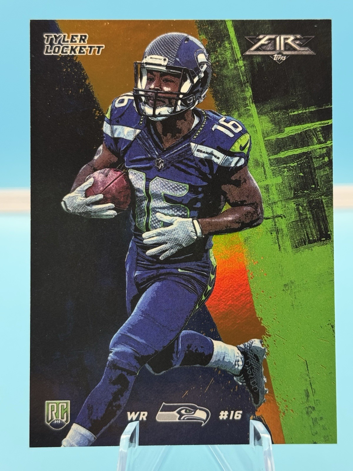 Tyler Lockett Topps Fire Rookies #22 Orange