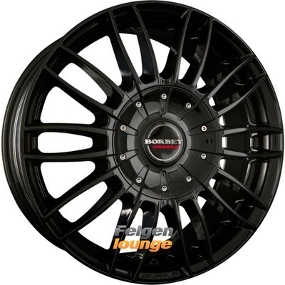 4x BORBET CW3 Black Glossy 7,5x18 ET43 5x120