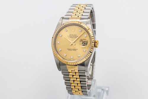 Rolex DateJust 36mm Steel & 18ct Yellow Gold Jubilee 16233 1989 - Picture 3 of 12