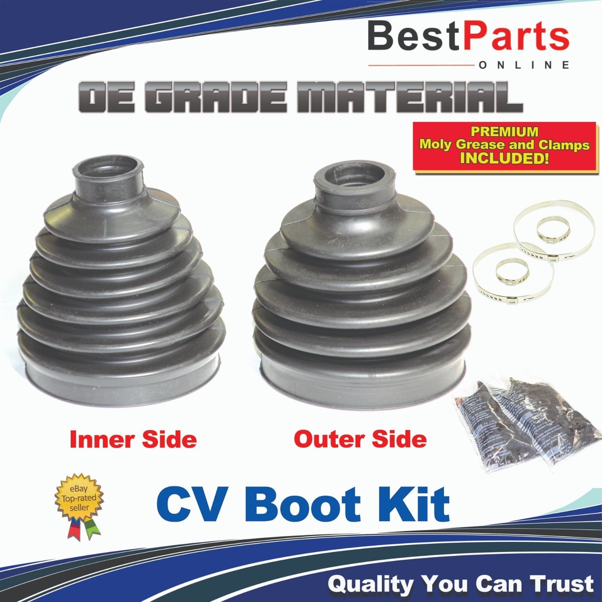 CV Axle Boot Kit for Jeep Liberty 2002-2012 3.7L 4WD Inner & Outer