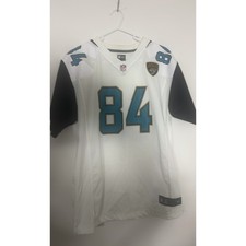 Jacksonville Jaguars 84 Nike NFL Jersey XL On Field White Black