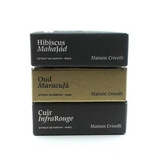 Maison Crivelli Oud Maracuja, Hibiscus Mahajad, Cuir InfraRouge 3 x 1.5 ml spray