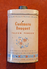 Cashmere Bouquet Talcum Powder Tin Empty 4oz Colgate-Palmolive Co