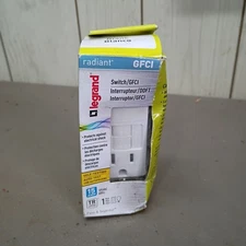 Legrand Pass & Seymour 1597SWTTRWCCD4 15A GFCI Switch Receptacle, White