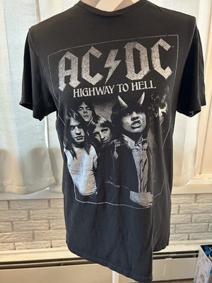 AC DC Highway To Hell Black Unisex T Shirt. Size Medium.