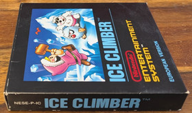 &iexcl;Estado de coleccionista! Ice Climber Small Box Nintendo NES Juego Sistema de Entretenimiento
