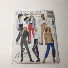 McCall's 7309 Size Lrg Xlg Misses' Pull-on Pants 