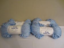 Lot of 4 Rolls of Light Blue 6mm Braided Elegance Macrame Craft Cord 400yds