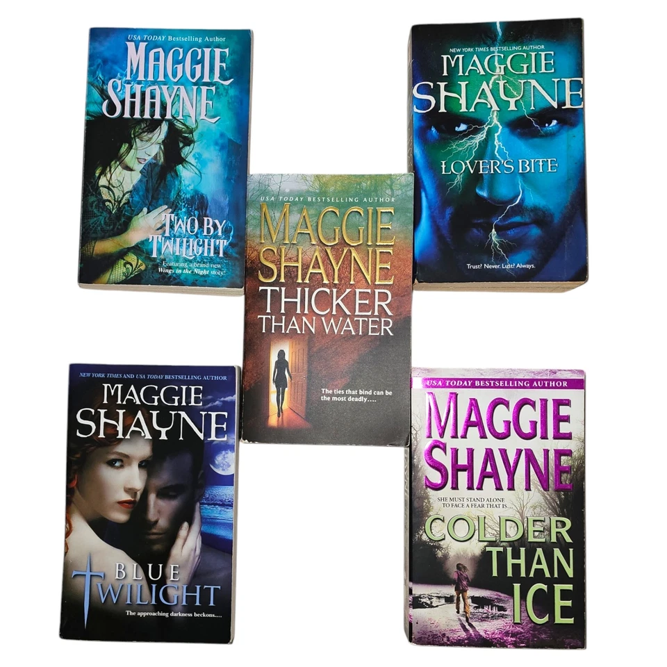 Lot Of 9 Maggie Shayne Paperback Romance Suspense Paranormal Twilight Foto 2 de 3