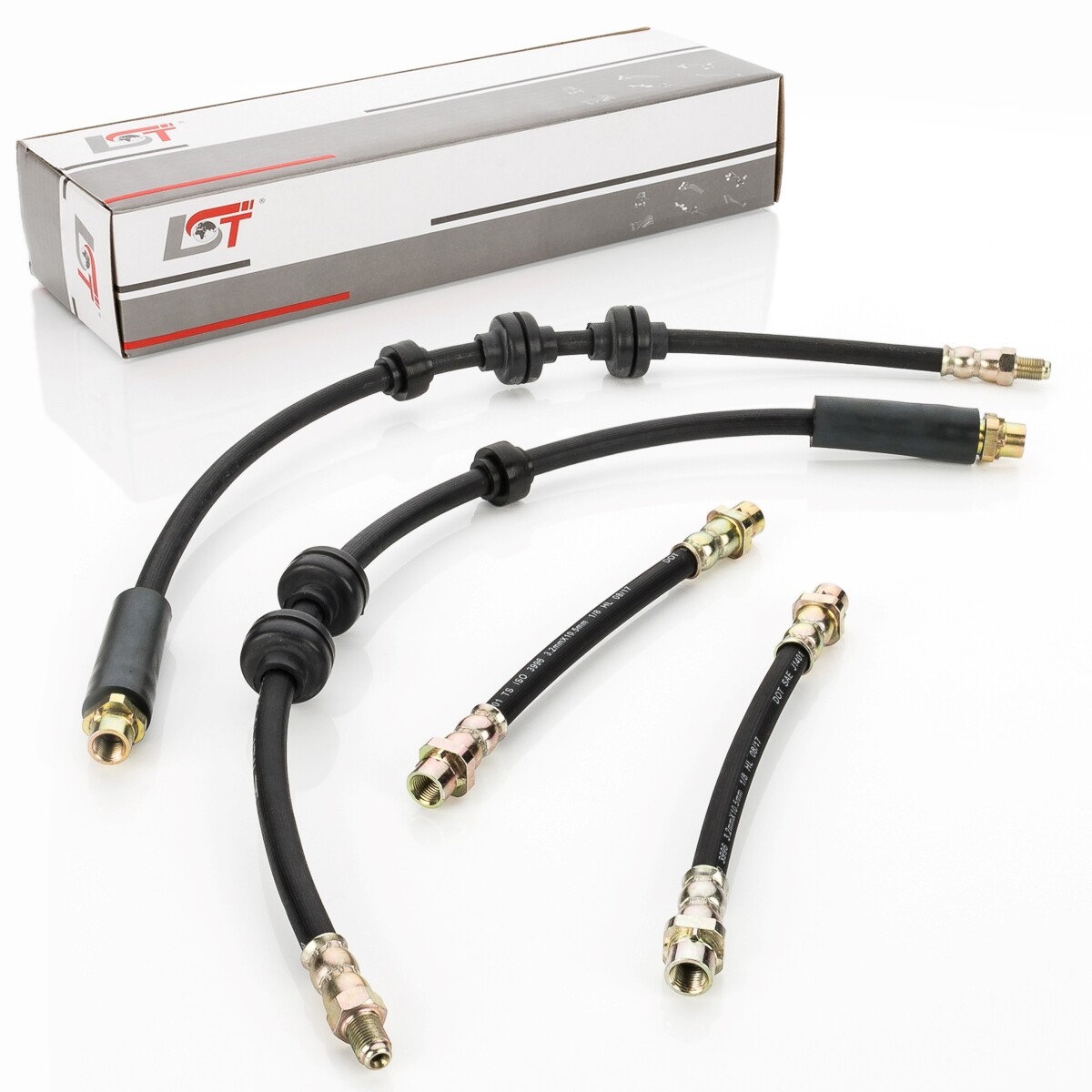 4X Brake Hose Brake Line Front Axle Rear Axle For BMW 1 Series E81 E88 E82