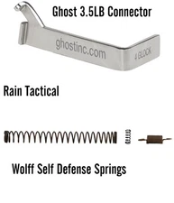 For Glock 19 Ghost 3.5 lb Trigger Connector & Wolff Self Defense Spring Kit