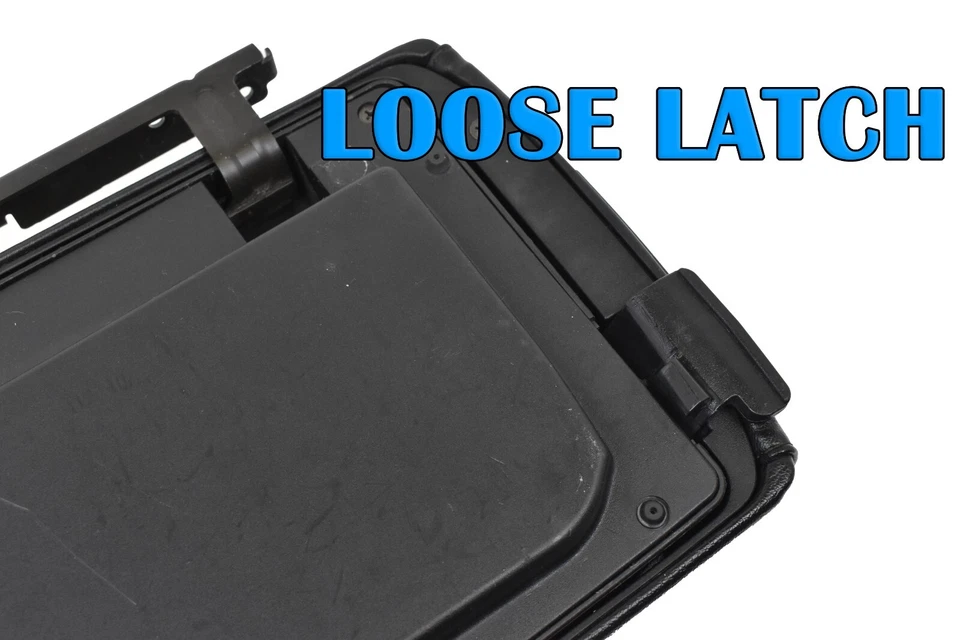 Nissan Máxima 2004-2006 consola central cuero negro tapa reposabrazos emergente OEM Foto 2 de 4