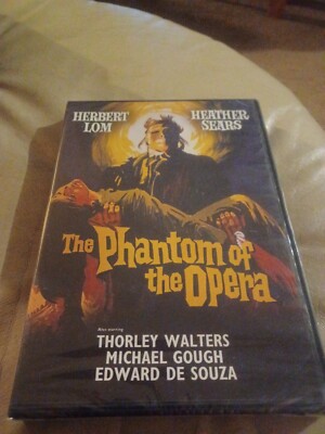 The Phantom Of The Opera FACTORY SEALED HERBERT LOM/HEATHER SEARS DVD1962 85 Min
