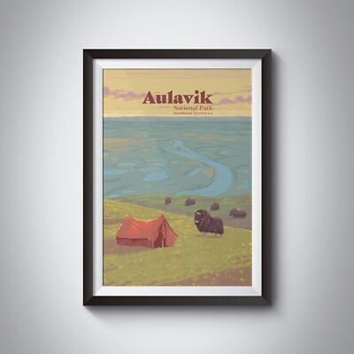Aulavik Nationalpark Northwest Territories Kanada Reise Poster