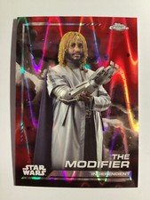 2024 Topps Chrome Star Wars Red Blaster RayWave Refractors 30 The Modifier