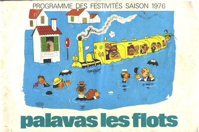 PALAVAS les FLOTS Programm Festivités SAISON 1976 Zeichnungen von Albert DUBOUT EO