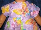 For 15" Bitty Baby -Purple Spring Dress with Butterflies, White Lace and Purse — photo 2