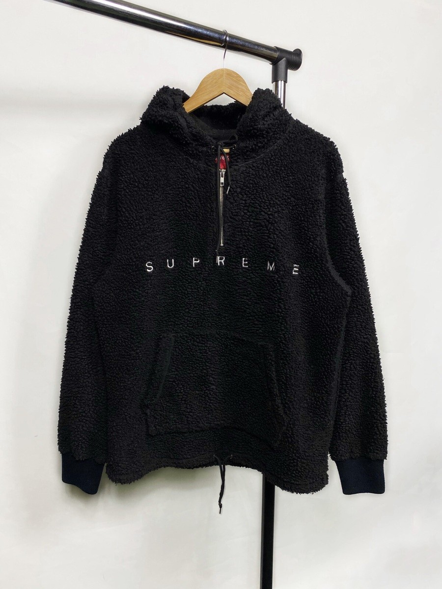 Supreme Fleece Teddy Pullover Hoodie Men's Size Large