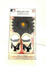 NY YANKEES TEAM 2 PIECE HEADBAND AND GRIPPER SOCK SET