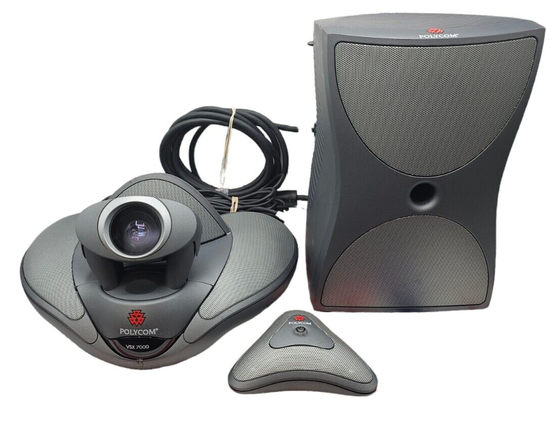 Polycom VSX 7000 Video Conferencing Set | Camera, Mic, Sub Woofer