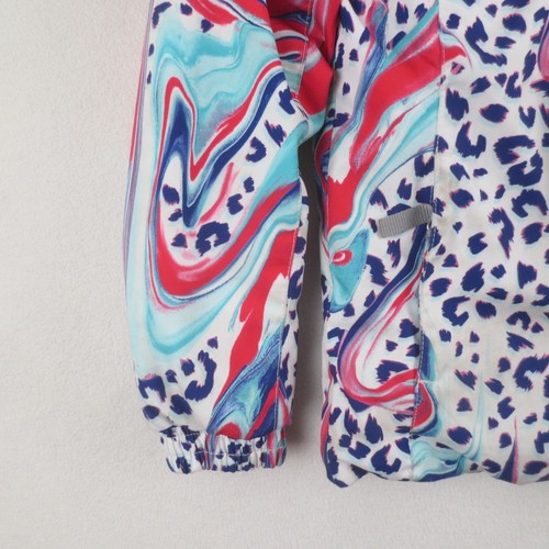 Spyder Jacket Girls 6 White Pink Blue Marbled Lola Snowboarding Ski Snow Winter - Picture 2 of 22