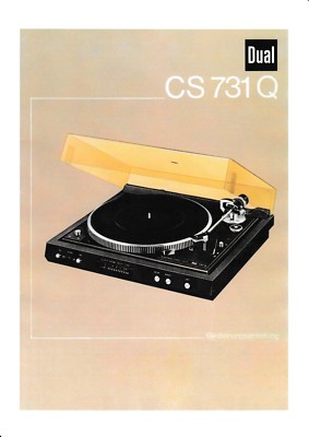 Bedienungsanleitung-Operating Instructions für Dual CS 731 Q 