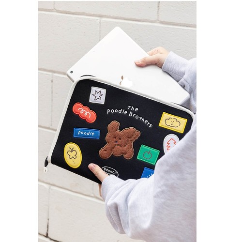 Brunch Brother Korean Puppy Character iPad 11 inch Pouch Case Sleeve Bag - Picture 7 of 12