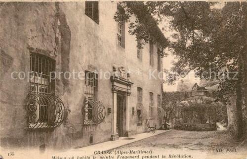 13020845 Grasse Alpes Maritimes Maison ou habita le peintre Fragonard pendant la - Picture 1 of 2