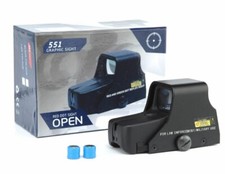 551 Metal Holographic Bright Green Red Dot Sight