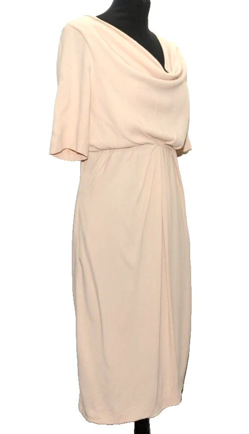 ICONICO ABITO A TUBINO VALENTINO ROMA MADE IN ITALY HOLLYWOOD 10 UK ROSA CHIARO