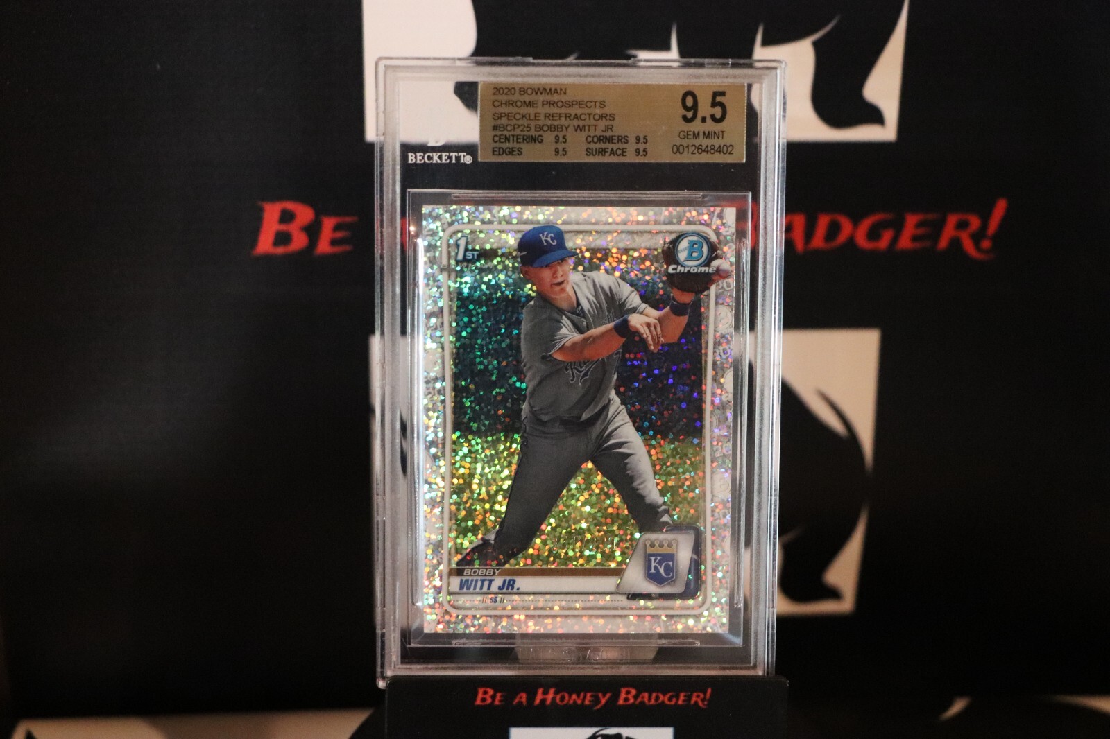 2020 Bowman - Chrome Prospects Bobby Witt Jr. RC #BCP-25 Speckle Refractor /299