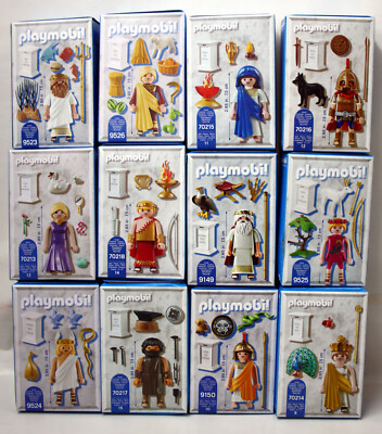 Playmobil ALL 12 Greek gods 9149 9150 9523 9524 9525 9526 70213 to