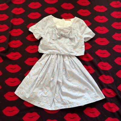 Bonne Chance Collections Floral Two Piece Like Dress S