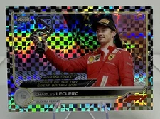 2022 Topps Chrome F1 #182 Charles Leclerc Checker XFractor Checkered Flag