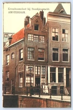 Postcard Amsterdam Netherlands Kromboomsloot bij Snoekjesgracht