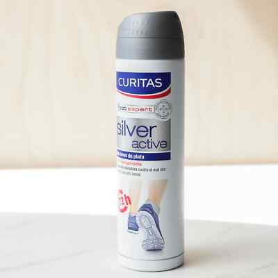 Curitas silver active. Antitranspirante para pies 150ml