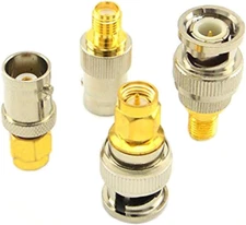 SMA to BNC Adapter Kits for SDR, Handheld Radios, Scanner Walkie Talkie 4 Pieces