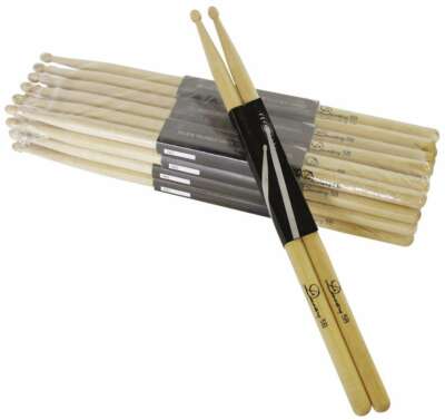 24 Paar DIMAVERY DDS-5B Drumsticks, Ahorn Maple Schlagzeug Stöcke Trommel-Sticks