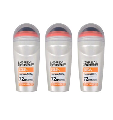 Loreal Men Expert/Hydra Energy''Extreme Sport'' Anti-Transpirant 3x50ml/Deoroller