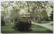 Michigan Benton Harbor House of David Diamond Grounds Eden Springs Postcard