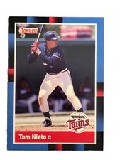 Excellent: Vintage 1988 Donruss Tom Nieto Minnesota Twins Trading Card