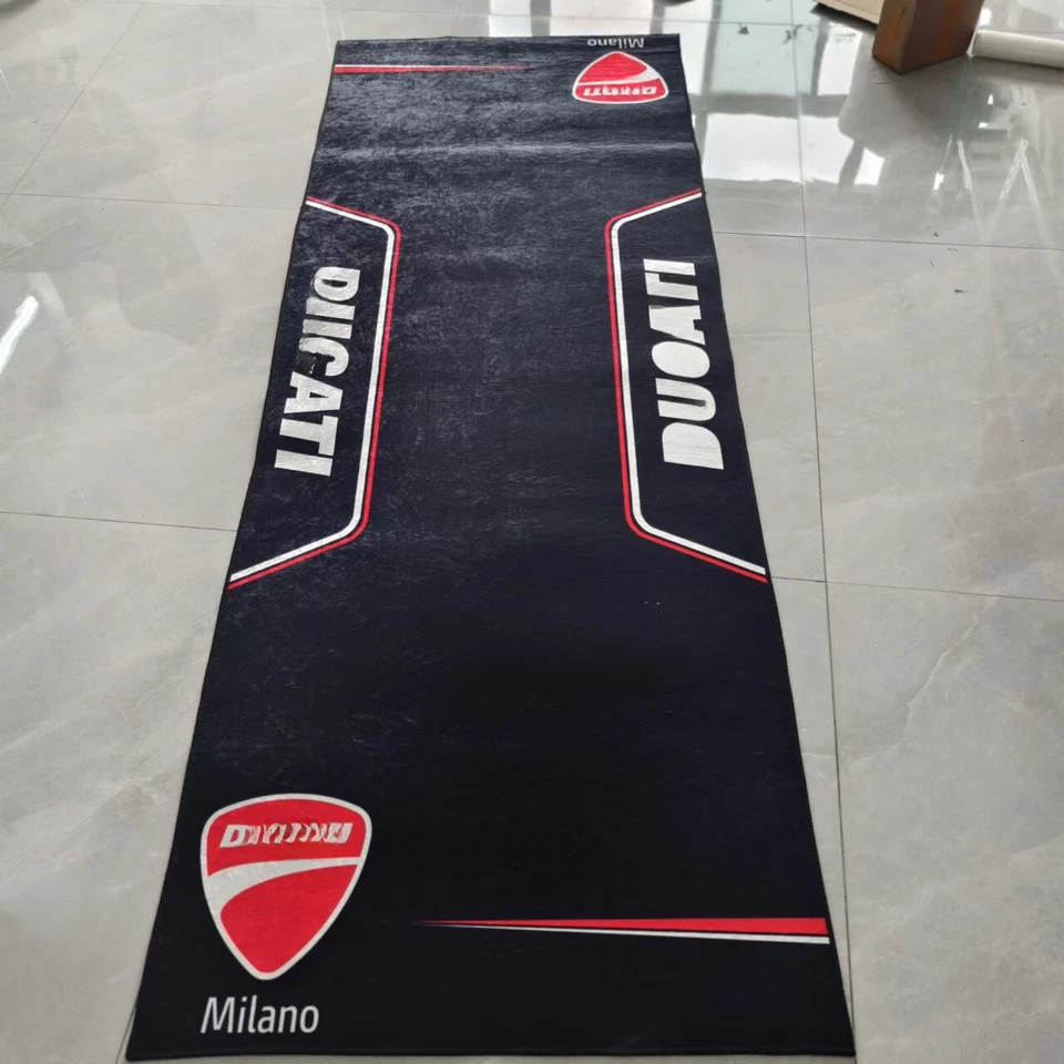 For Ducati Folding Carpet Floor Mat Anti-slip Motorcycle Garage Mat Workshop - Image 3 of 4