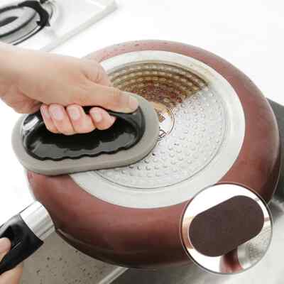 Magic Kitchen Sponge Brush Melamine Sponge Cleaning Brush Pan Pot Cleaner Brush