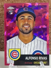 Alfonso Rivas 2022 Topps Chrome Platinum Fuchsia Atomic Refractor Rc 23/100 #185